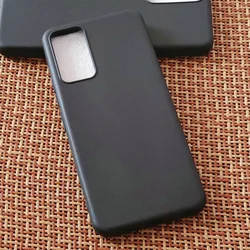 Elegant Black Matte TPU Phone Case - Frosted Soft Silicon Back Cover, Anti-Scratch Protection for TCL 406 (Black Frosted)