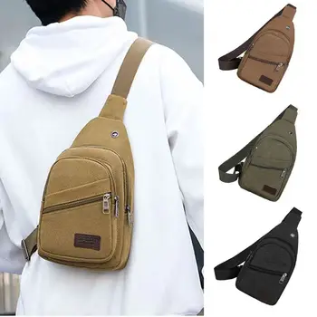 Borsa a tracolla da uomo di grande capacità borsa a tracolla a strati spaziali in tela leggera di alta qualità