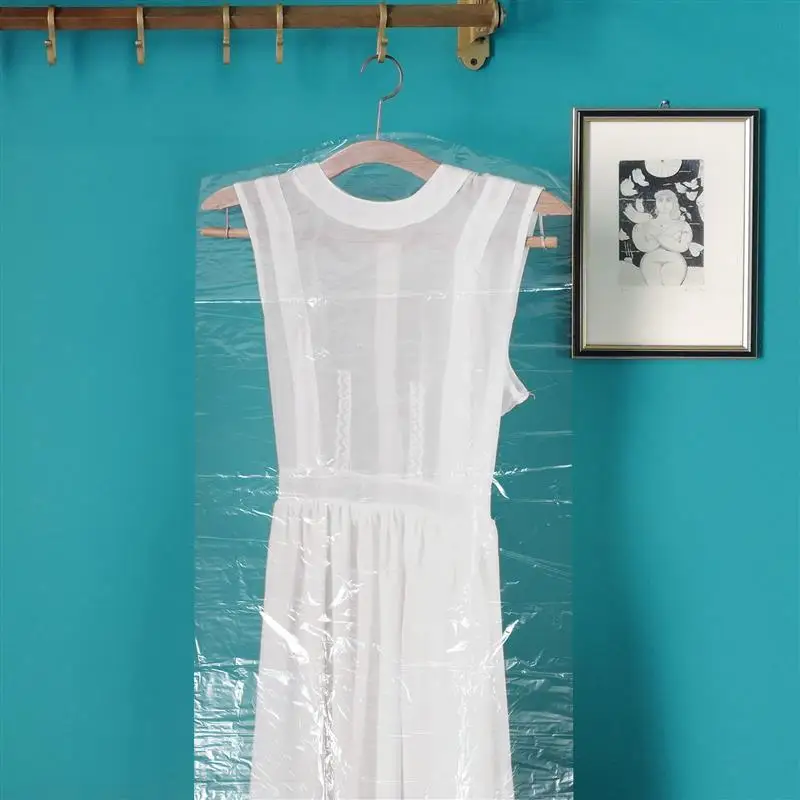 투명 의류 커버, 의류 세트 보관 가방, 나방 방지 보호대 커버, 옷장 여행용, 60x90cm, 50 개