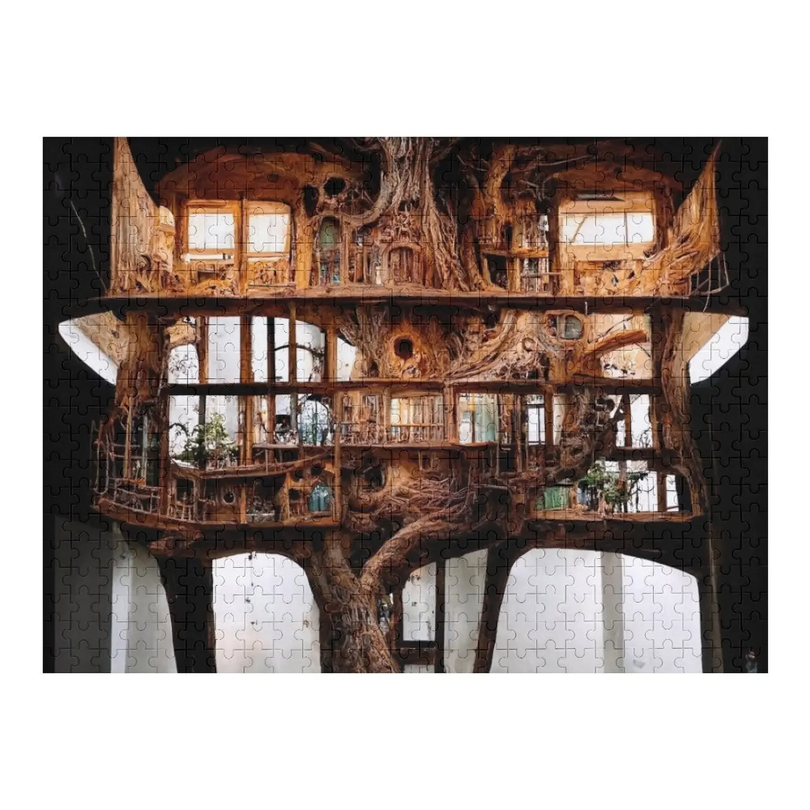 Treehouse # 5 The One Hundred Year Build Jigsaw Puzzle Jigsaw Custom Personalised Name Custom Wood Puzzle