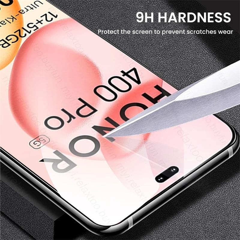 High-Definition 9D Tempered Glass Screen Protector with Camera Shield