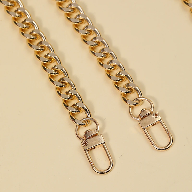 Golden Chain Accessories Metal Extension Chains Underarm Crossbody Shoulder Bag Belt Replacement Bags Strap For Women's Bag