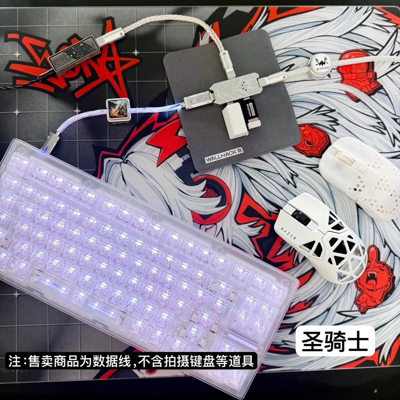 Winshop 기계식 키보드 와이어 분리 가능 1 4 8K 유형 C USB 포트 데스크탑 컴퓨터 게임용 키보드 데이터 케이블 전문