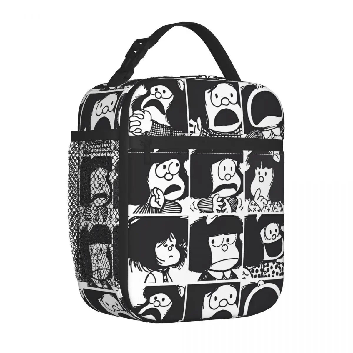 

Q-Quinos Mafada Manga Lunch Bag For Women A-Argentinas Lunch Box Outdoor Cooler Bag Insulated Oxford Thermal Tote Handbags