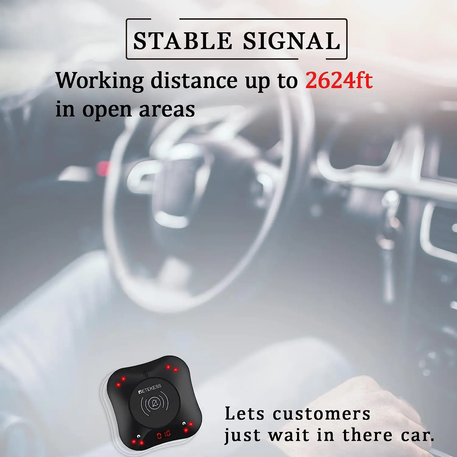 Vibrator Coaster Pager Receivers Wireless Calling System For Restaurant Cafe Bar Fast Food Club 10 Pcs For TD164