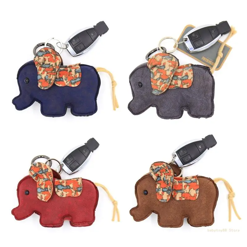 

Y4UD милый плюшевый орнамент в виде слона, милый плюшевый автомобиль для брелока, украшение для сумки, аксессуары для пары, для