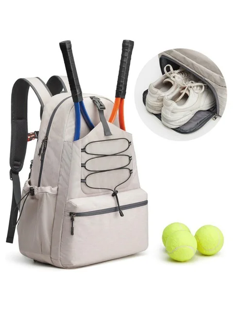 Badminton Bag Waterproof Multifunctional Shoulder Bag Separate Shoe Compartment Sport Bag Gym Bag Racket Bag Pickleball Bag