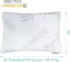 Rayon Derived from Bamboo Pillow King Size Set of 2 - Machine Washable Bed Pillows for Sleeping for Back, Stomach, Side Sleeper 2