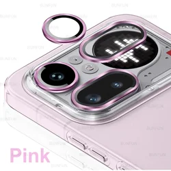 Premium Camera Lens Protector with Alloy Ring Frame for Smartphones - 5G HD Accessory (Pink)