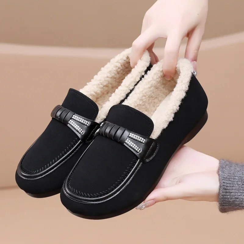 Women Winter Casual Shoes New Moccasins Soft Flat Non-slip Loafers