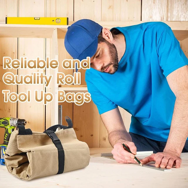 Roll Up Tool Bag Multi-Purpose Wrench Roll-up Pouch Heavy Duty