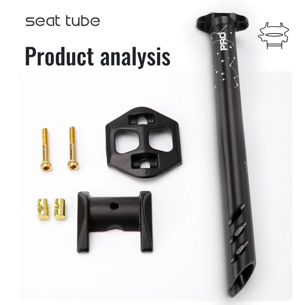 Mountain Road Bicycle Seatpost Ultralight Aluminum Alloy MTB Bike Seat Post Seat Tube 27.2/30.9/31.6mm*400mm Cycling Parts bike seat post