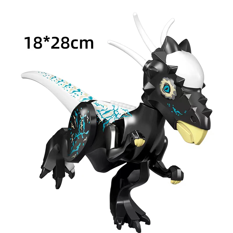 thumbnail image 1 of Bloques de construcción de dinosaurios jurásicos Indominus Rex DIY Figuras de acción de tiranosaurio de gran tamaño Modelos Juguetes para niños Animales Regalos, 1 of 5