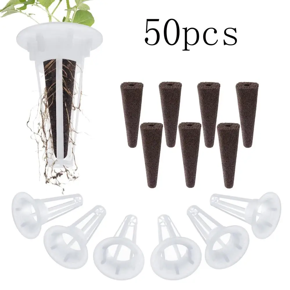 WANGCL Lot De 50 Paniers De Culture Hydroponique - Rechange Pour Système Hydroponie Plantes Intérieur