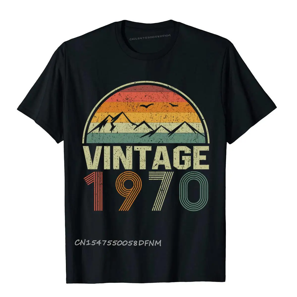 

Классические винтажные мужские футболки из хлопка премиум-класса с подарком на день рождения, Топы И Футболки в японском стиле, забавные Большие размеры, 1970