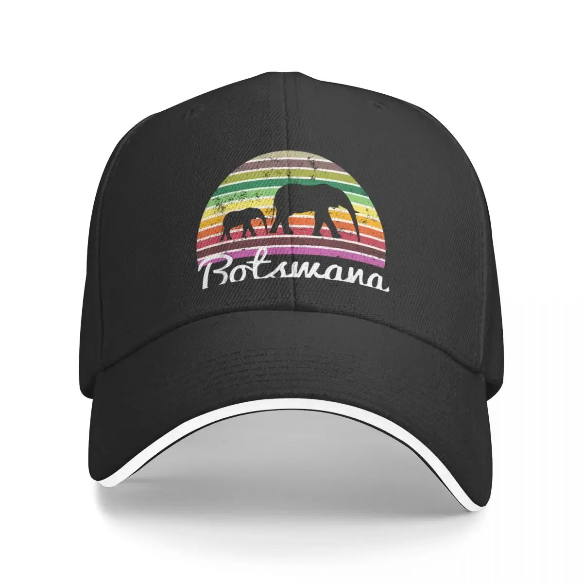 

BotswanaElephant Safari Baseball Cap Brand Man cap western Hat fashionable Women Men's