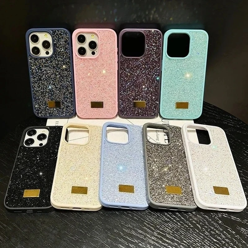 Stylish Shiny Imitation Diamond Shockproof Glitter Phone Case