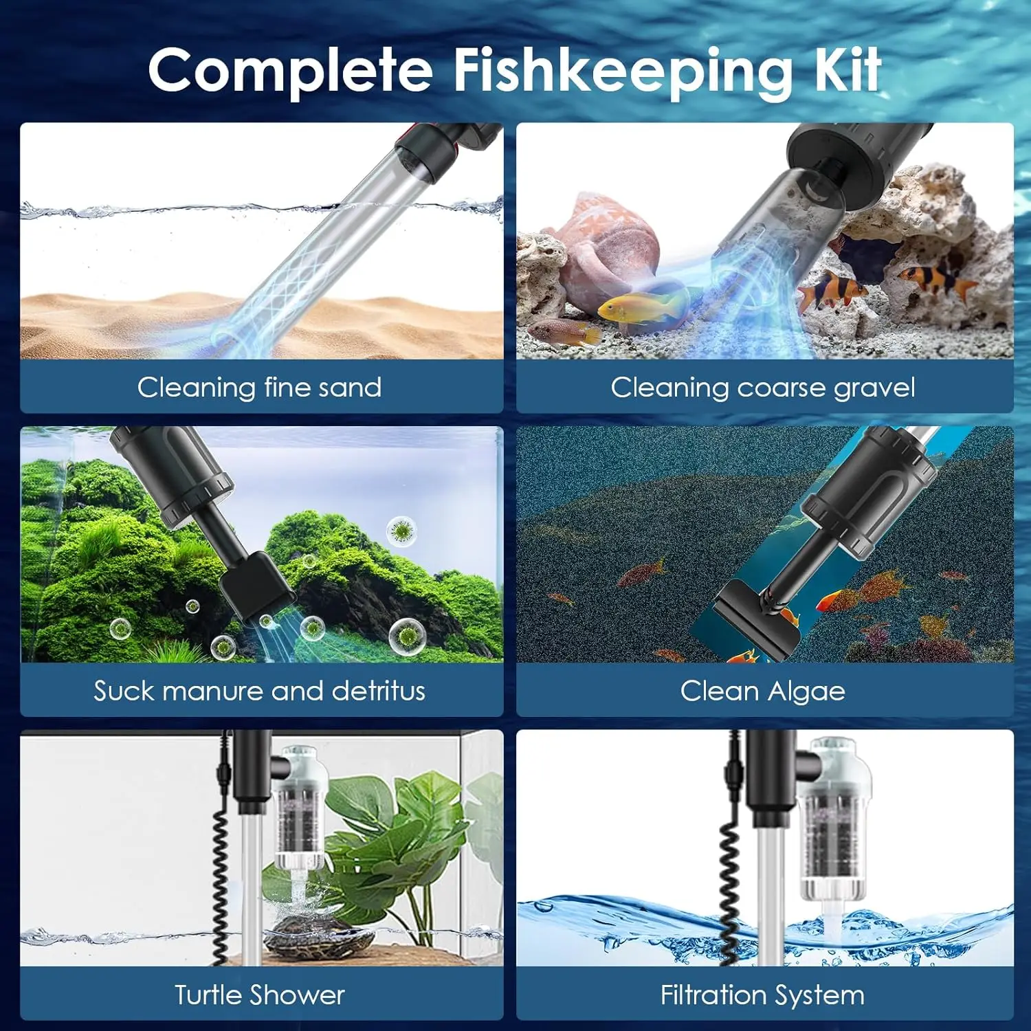 8-in-1 Electric Gravel Cleaner 2