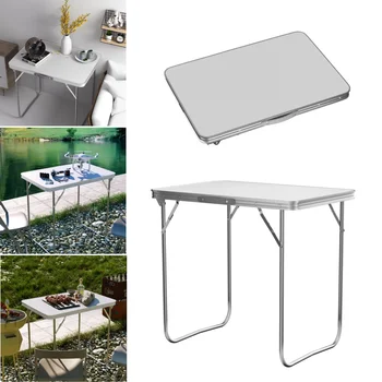 Tavolo da pranzo portatile Tavolo da campeggio con manico Tavolino pieghevole leggero Tavolo da picnic all'aperto per campeggio, feste e picnic 1