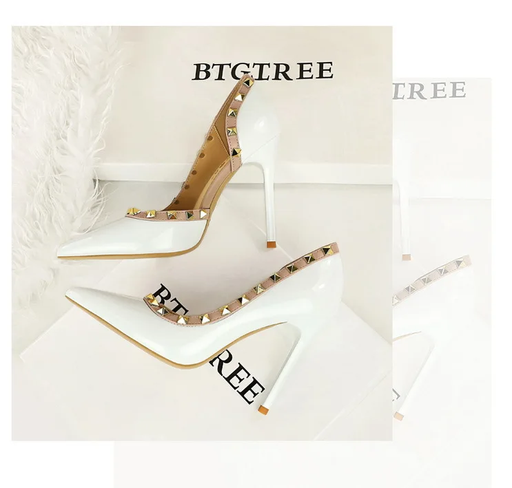 2025 Nuovo Sexy Nero Sottile Tacchi Alti 10.5 Centimetri Scarpe da Donna