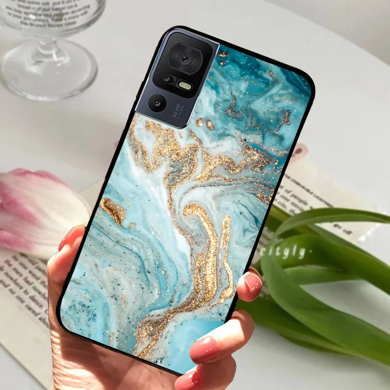 Sleek Black Bumper Silicone Soft TPU Phone Case - Protective Fashion Cover 2023