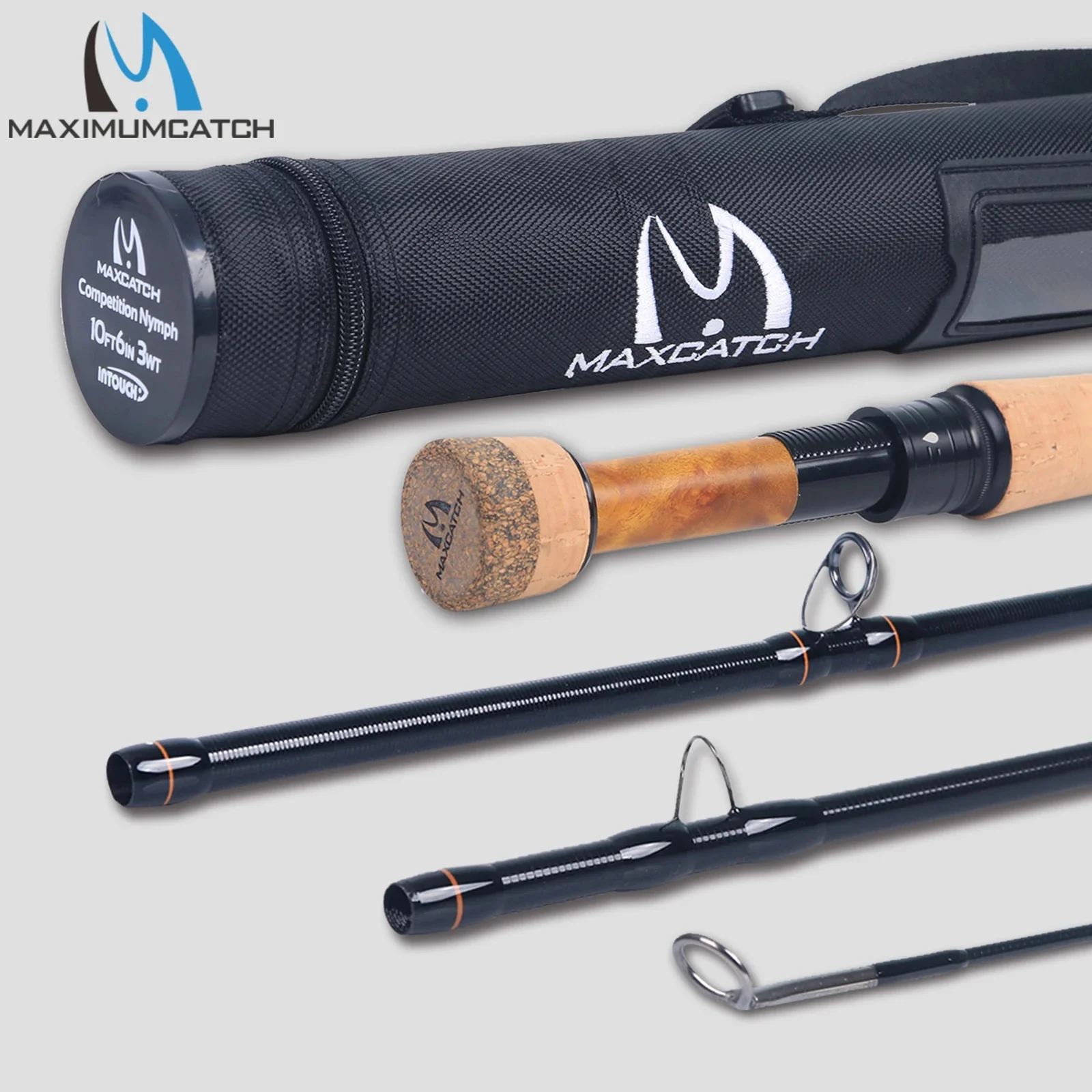 Maximal catch Max catch 10'0''/ 10'6 ''2/3wt Wettbewerb Intouch Nymphe Fliegen rute für Euro Nymphen fliegen Angelrute mit hartem Rohr – Detail 14
