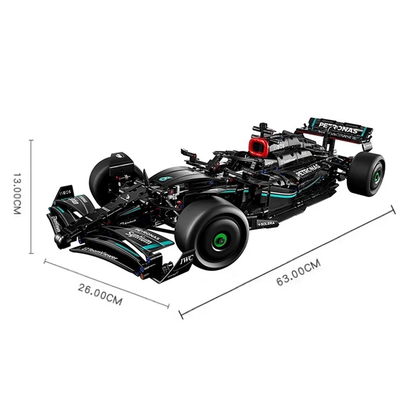 Technical Black Formula City Speed Racing Car Building Blocks Bricks Famous Sports Vehicle Model Boy Assembly Toy for Kid Gifts 6
