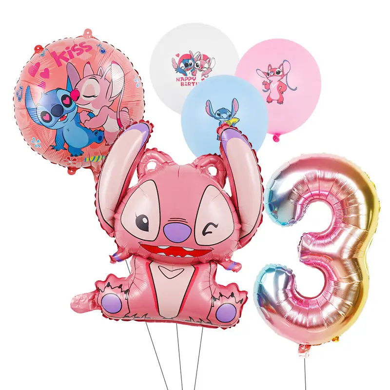 Disney Pink Stitch tema decorazioni per feste di compleanno Baby