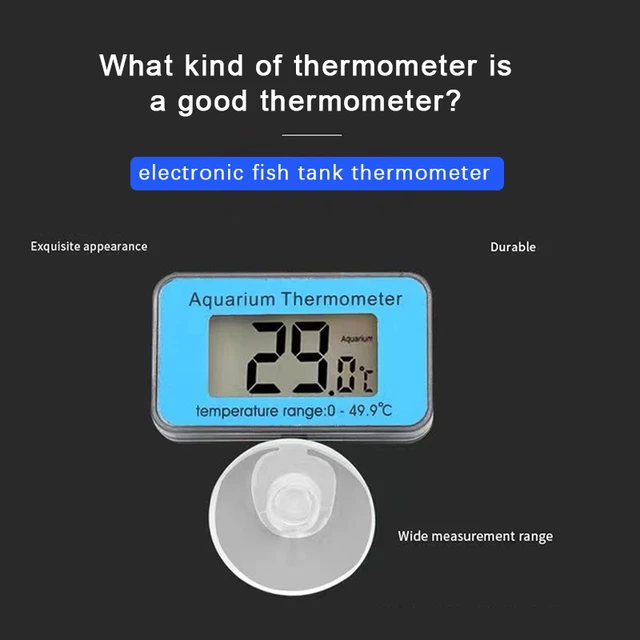 Digital Aquarium Thermometer - Measure Water Temperature