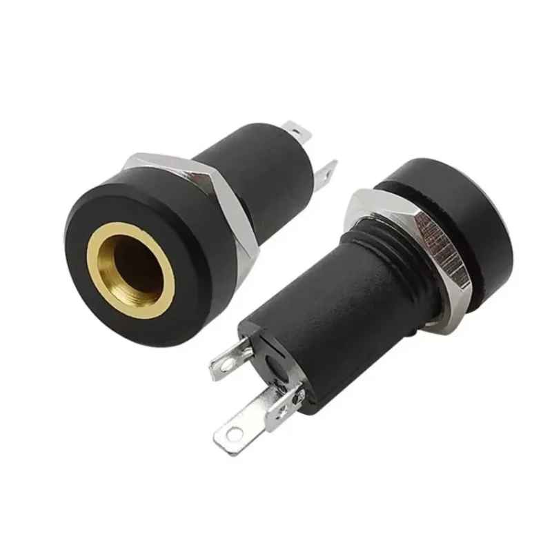 3Pin 3.5mm Audio Jack Socket 3/4 Pole Stereo Solder Panel Mount 3.5 mm Headphone Female Socket Connector Nut