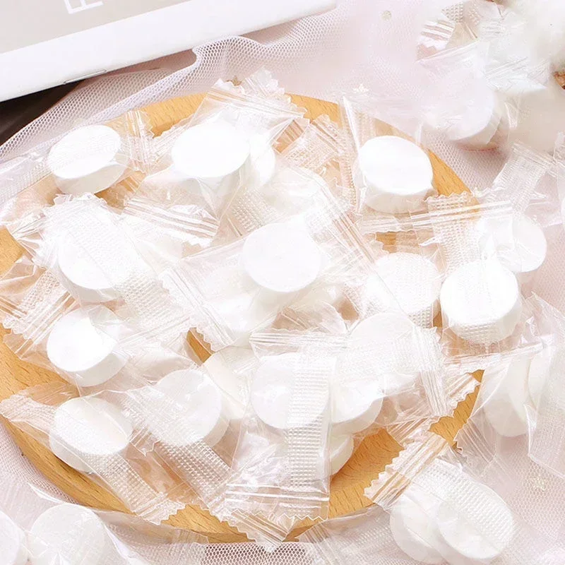 10-100pcs Disposable Compressed Facial Mask Portable Travel Non-woven Face Mask Skin Care Cotton Wrapped Masks Paper Wholesale