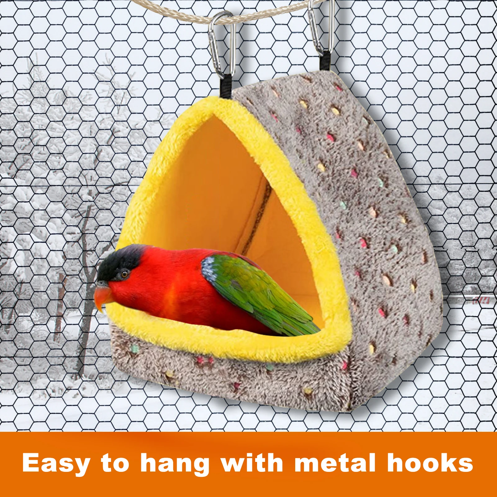 Bird House Bedding for Cage Parrot Guinea Pig Chinchilla Hedgehog Winter