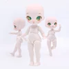 New 12cm Height Cute Ob11 Doll Toy 1/12 Bjd Multi Joints Movable Diy Dress Up Toys 1
