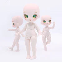 New 12cm Height Cute Ob11 Doll Toy 1/12 Bjd Multi Joints Movable Diy Dress Up Toys 1