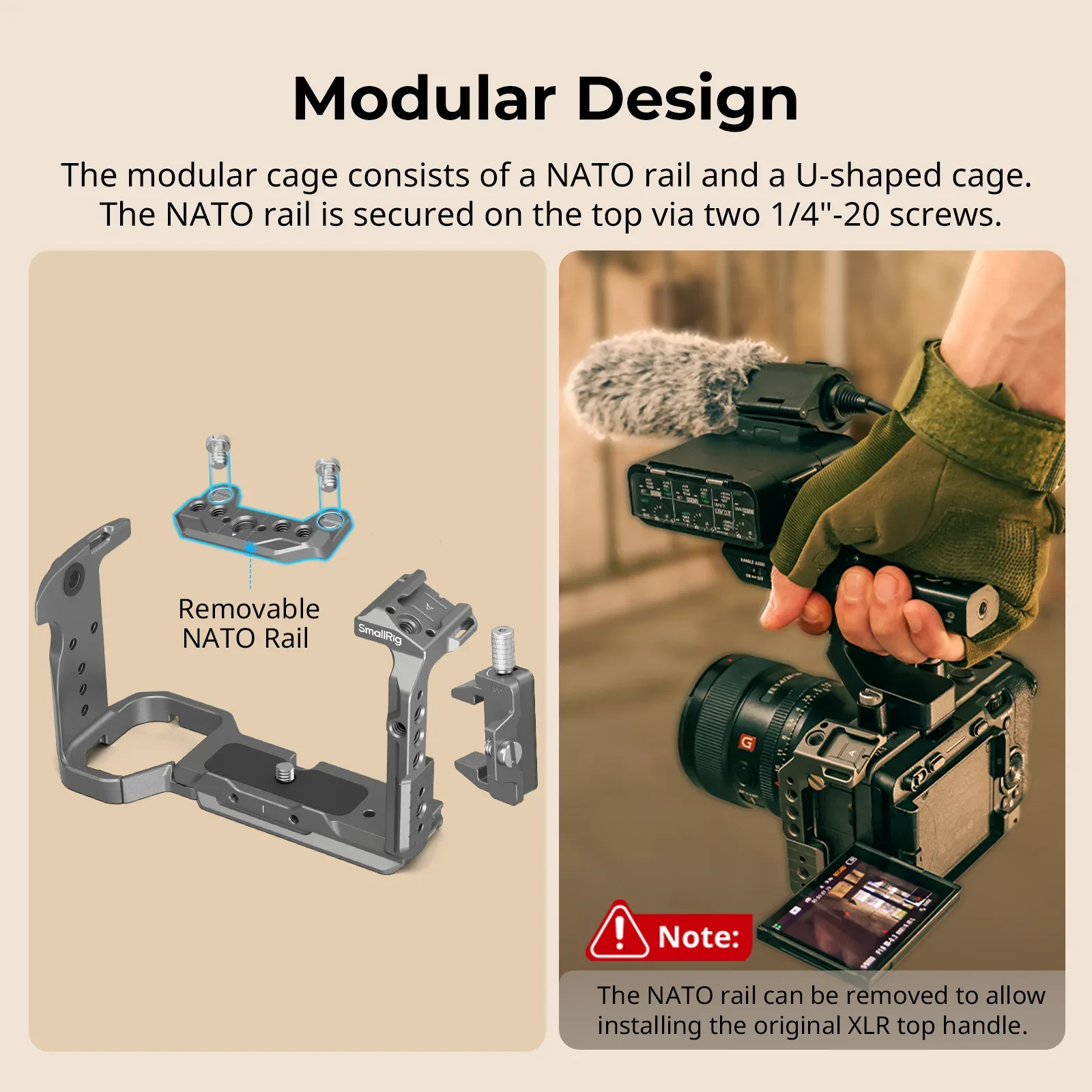 SmallRig HawkLock Quick Release Advanced Cage Kit for Sony FX3 / FX30 Camera Wit