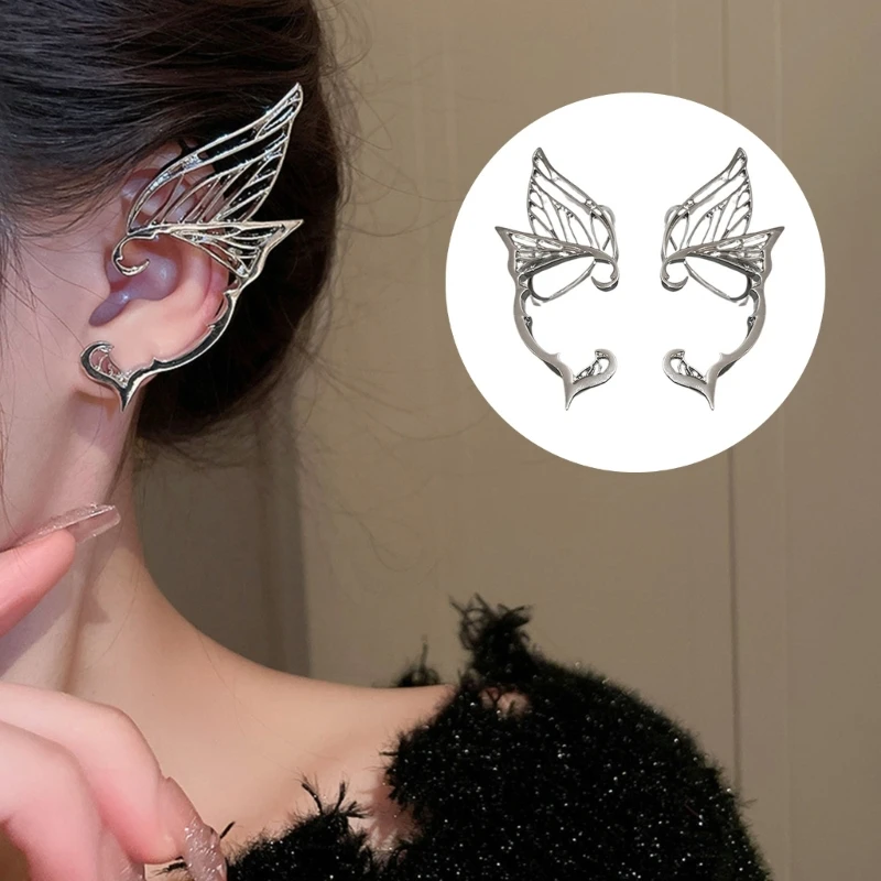 

Wings Earrings Elf Ear Cuffs Halloween-Cosplay Jewelry for Women Girl