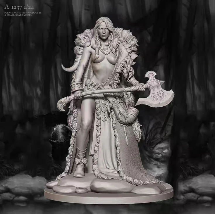 

1/24 Resin model kits figure beauty colorless and self-assembledA-1237