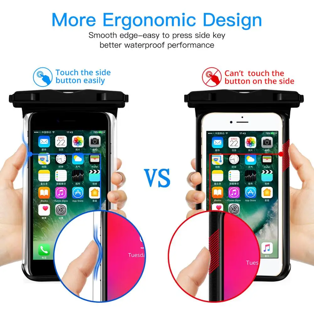 Waterproof Phone Case - HD Transparent Underwater Swim Pouch