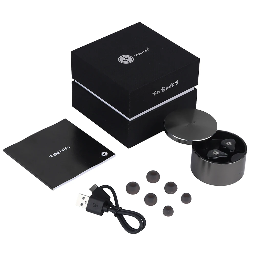 Tin Hifi Tin Buds 3 Buds3 Beryllium High-Fidelity Bluetooth V5.2 Wireless Headphone Headset Earphones Earbuds