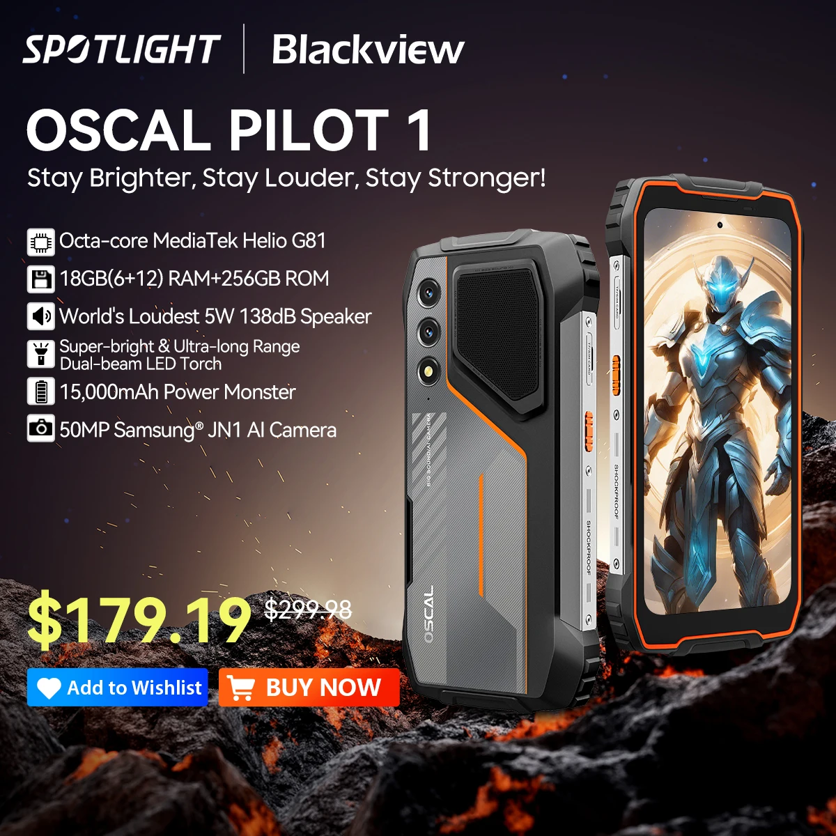 スマートフォン本体 OSCAL PILOT 1 最新タフネススマホ『OSCAL PILOT 1』グローバル発売！1/8(水