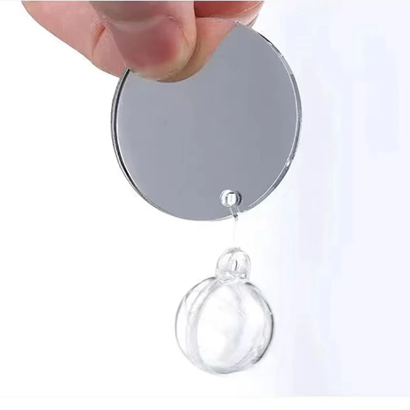 Acrylic Aquarium Betta Mirror Floating Round Mirror fish tank ornaments fish tank decorations aquarium ornaments For Fish Betta Flowerhorn Cichlid Training 4cm/5cm/6cm/7cm/8cm/9cm