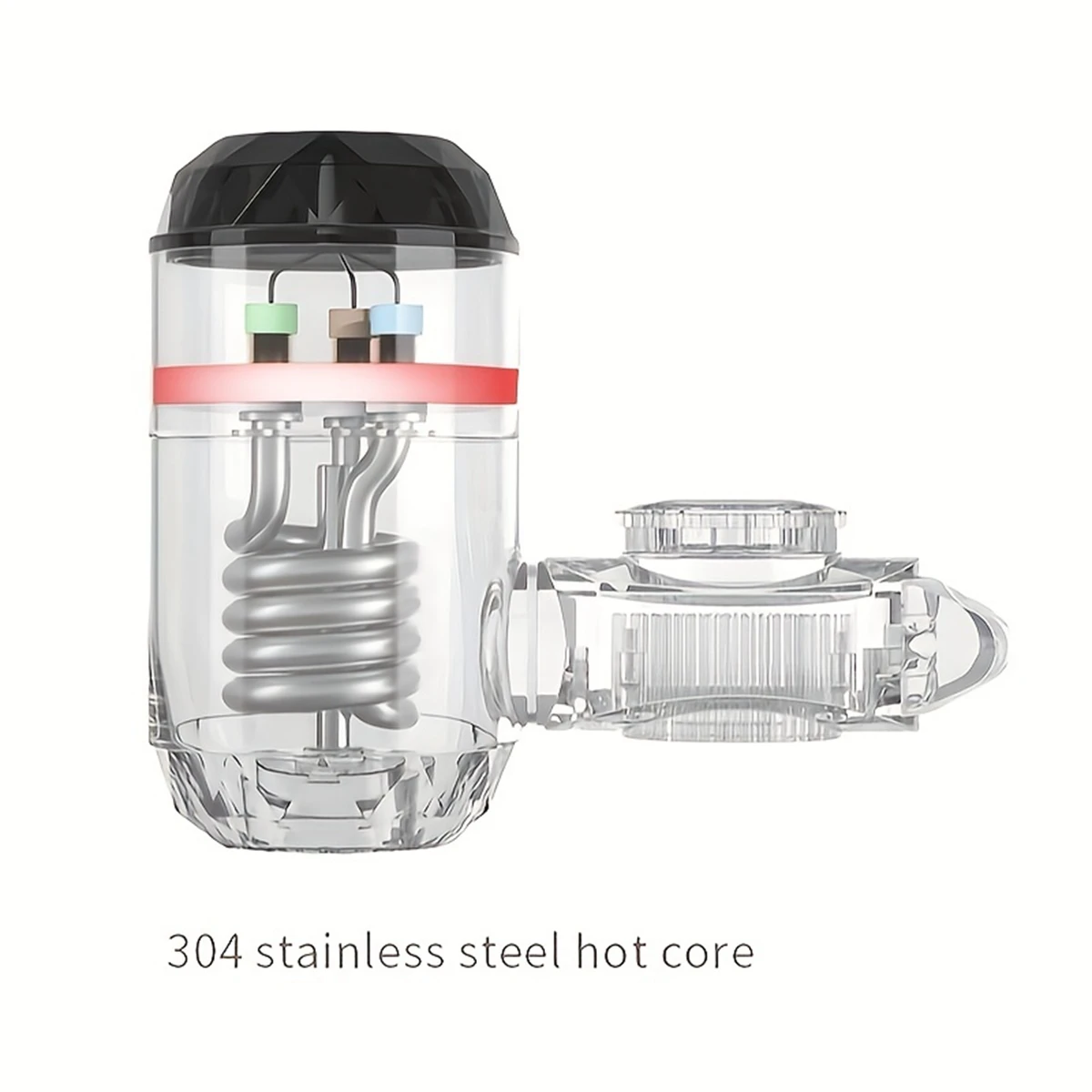 Electric Water Heater Instantaneous Digital Display Electric Kitchen and Bathroom Quick-heating Heating Faucet RX-013