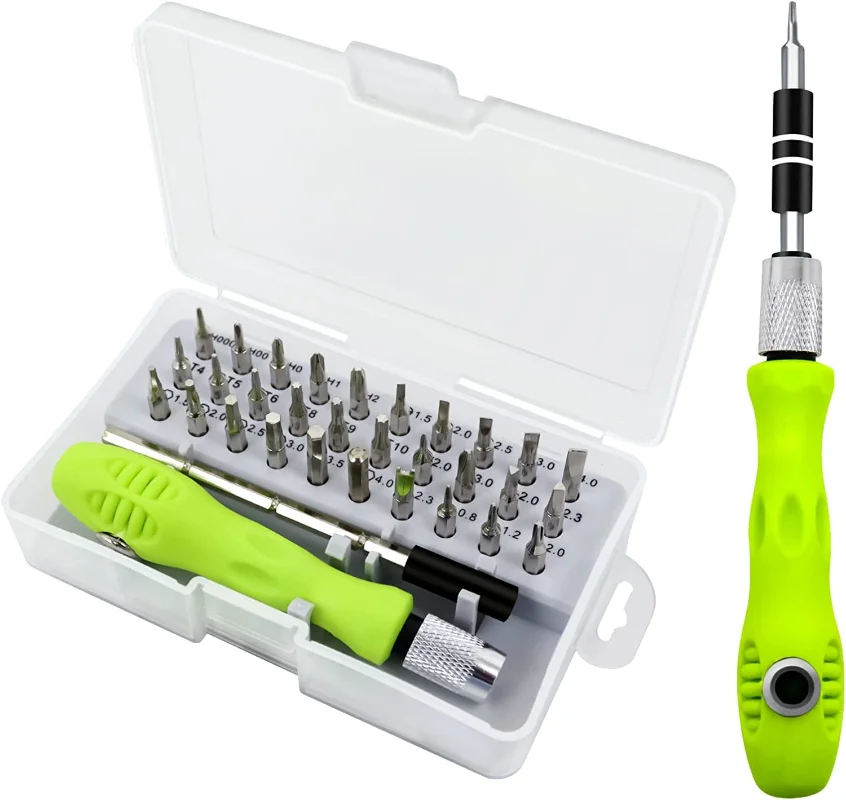 

MMOBIEL Professional Screwdriver Repair Tool Kit 32 in 1 with 30 Bits incl Extension Shaft for Electronic Devices