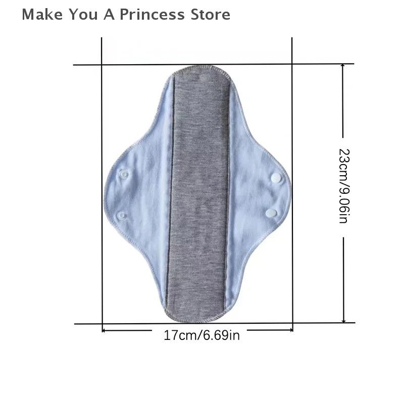 5 PCS 23CM Anti-slip Graphene Antimicrobial Sanitary Pads Reusable Care Pads Breathable Maternity Menstrual For Women