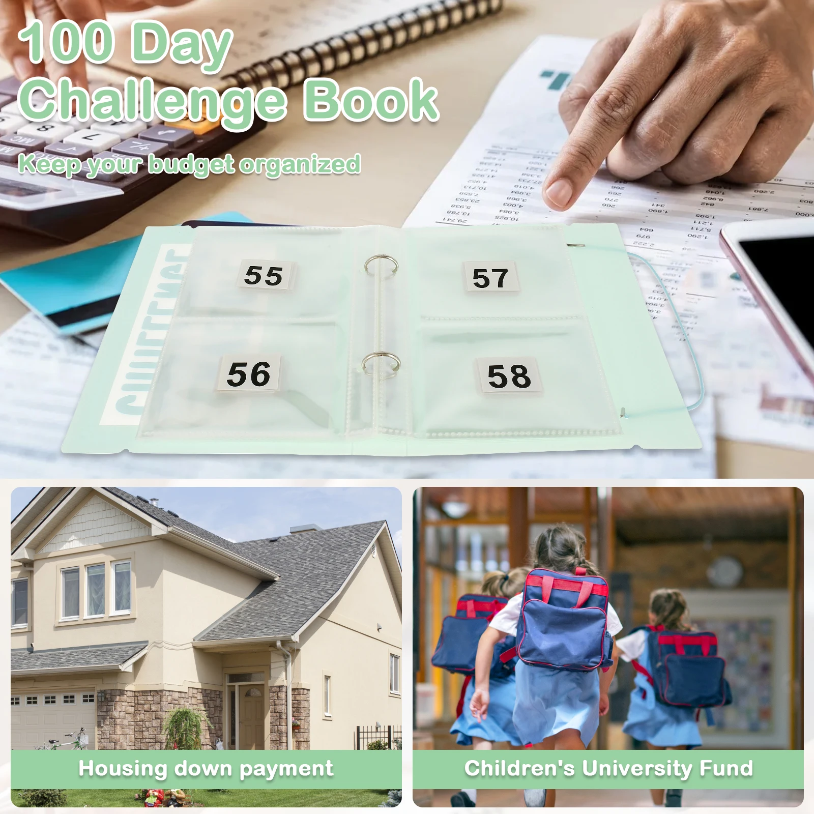 Budget Binders Planner Cash Budget Binder Money Organizer Invoice Banknote Saving Wallet Envelope Savings Challenges Book