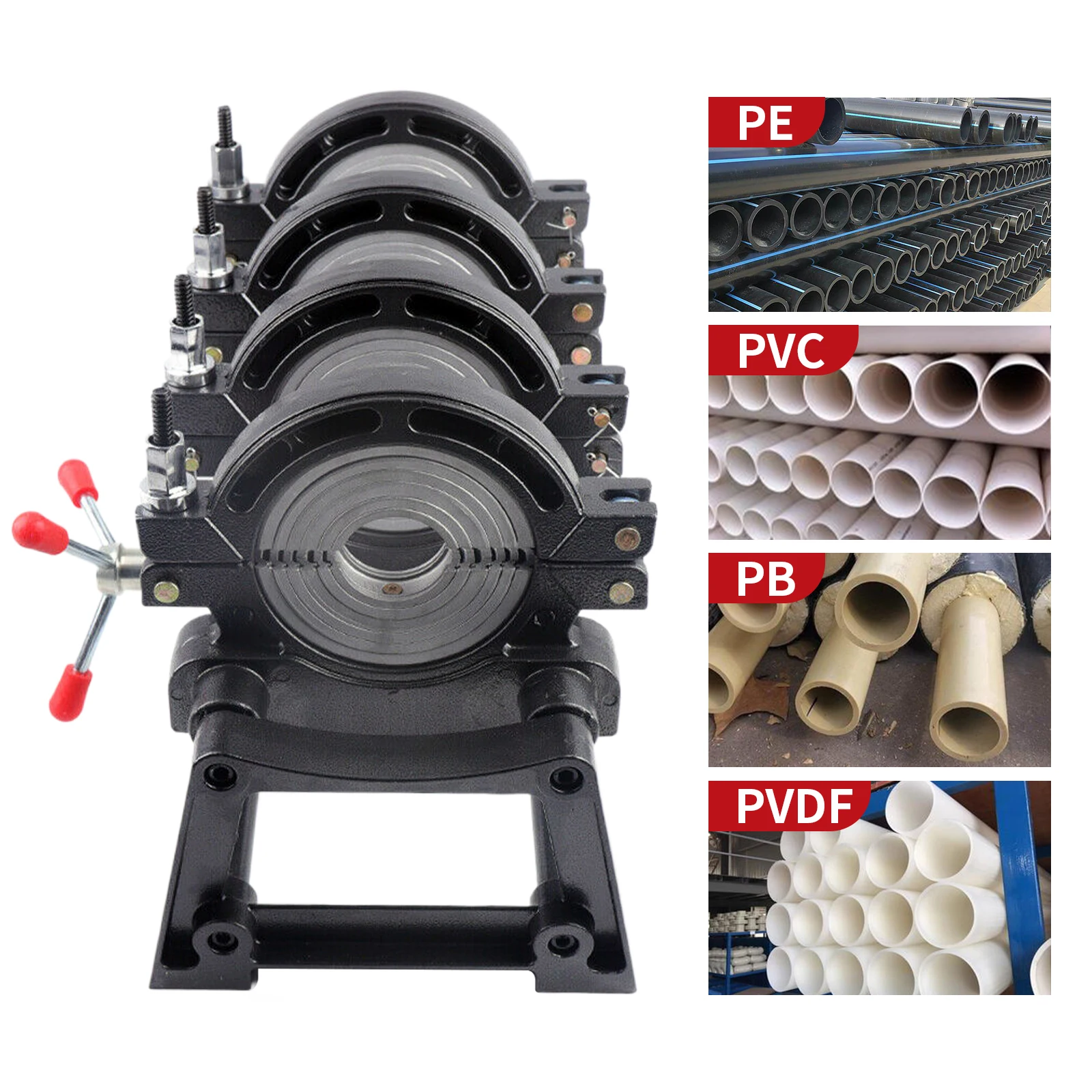 Welder Manual PE PP Pipe Four-Ring Double-Column Pipe Welding Butt Welding Machine 5