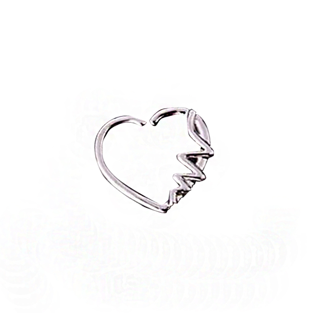 Hoop Nostril Bendable Ring Gem Cartilage Tragus Daith Piercing Earrings Septum Clicker Helix Conch Rook Piercing