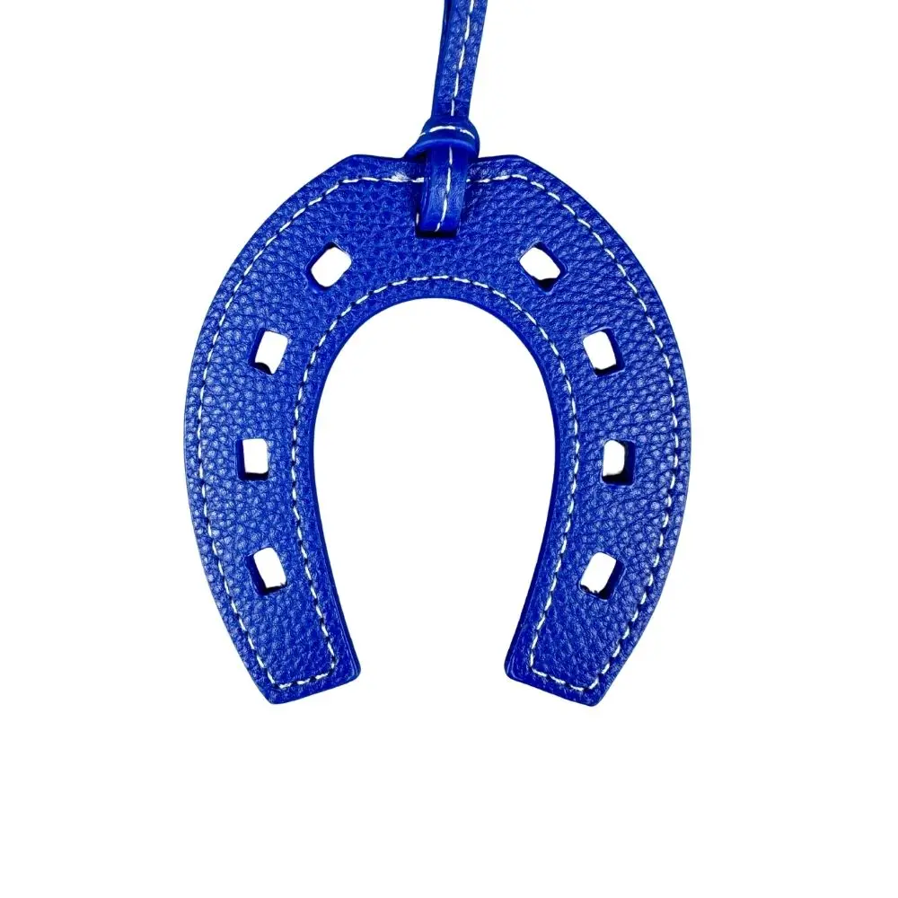 Artisanal Leather Horse Head & Horseshoe Charms Set - Premium Quality & Customizable Colors - Perfect Bag Accent