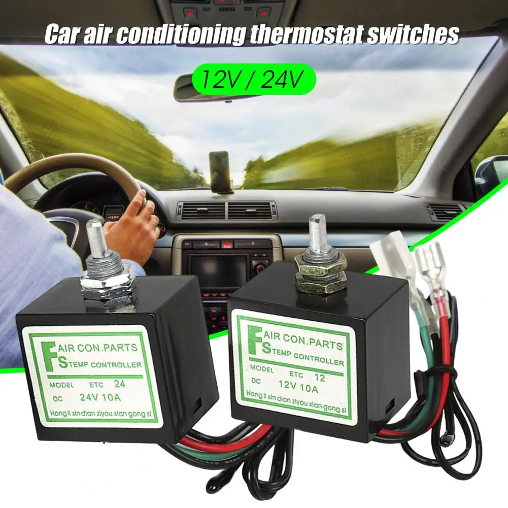 

Practical Flame-retardant Reliable 10A Car Air Conditioner Electronic Thermostat Switch for Automobile