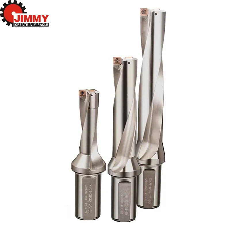 

JIMMY High Quality SP Series Drill Bits U Drill C20 C25 C32 C40 Drill Bits 2D 3D 4D 5D Metal SP Insert Quick U Drill Bit